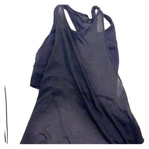 Lululemon Built in Bra Blue and Gold tank